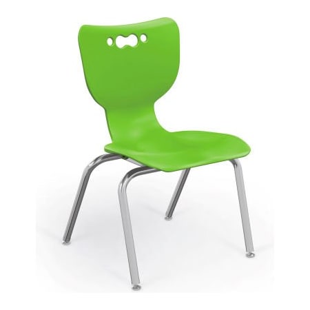 Mooreco Balt Hierarchy 14" Plastic Classroom Chair - Set of 5 - Green 53314-5-GREEN